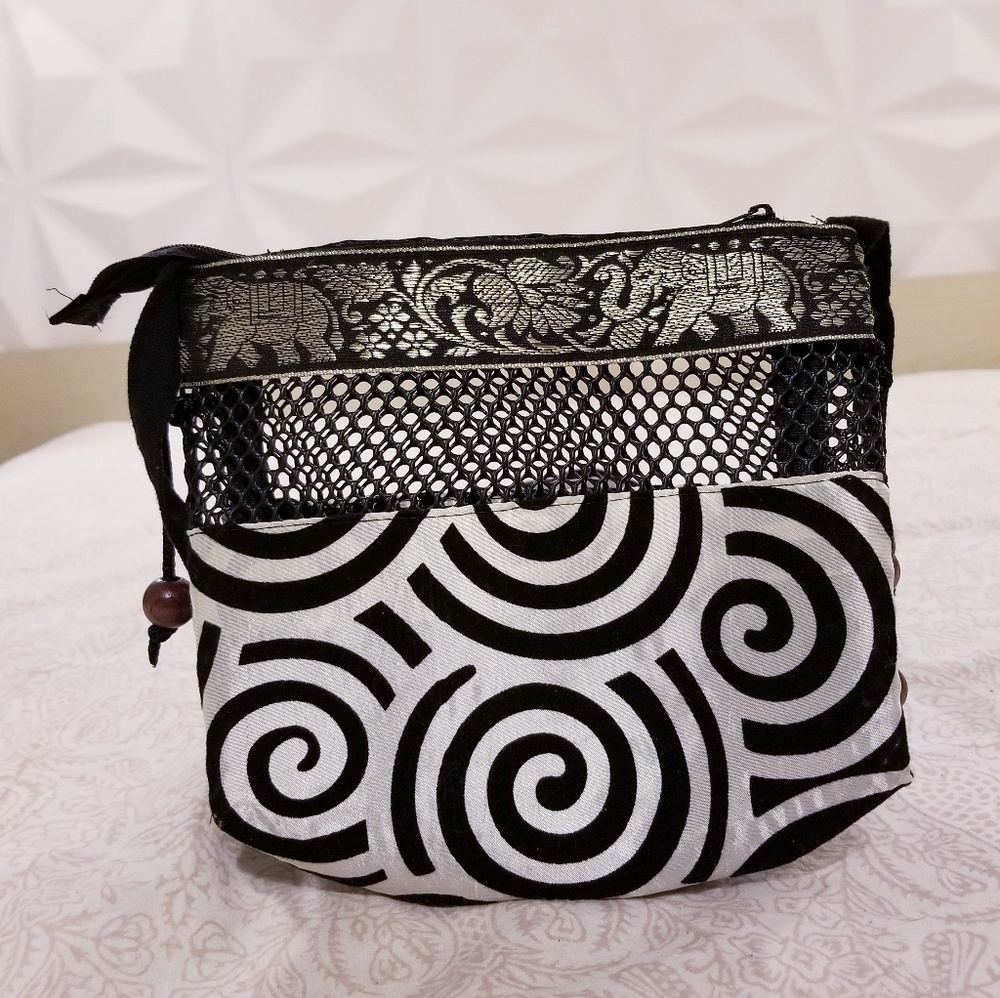 Ethnic Silk Crossbody Bag Handcrafted